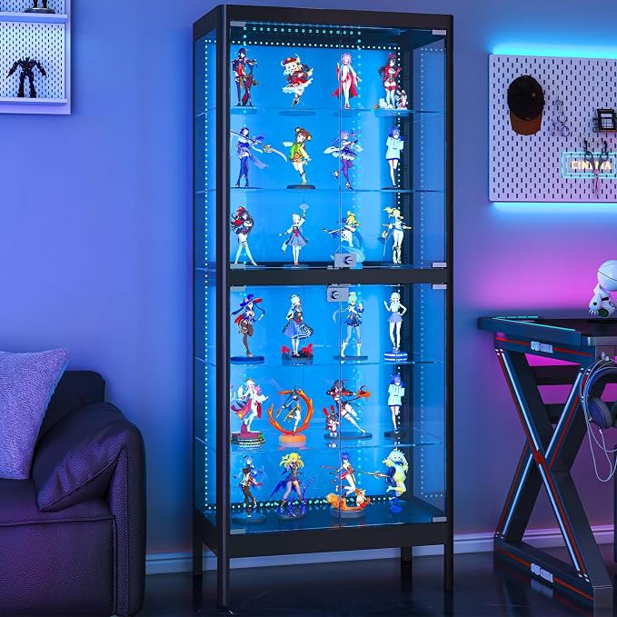 6-Tier Glass Display Cabinet - Image 7