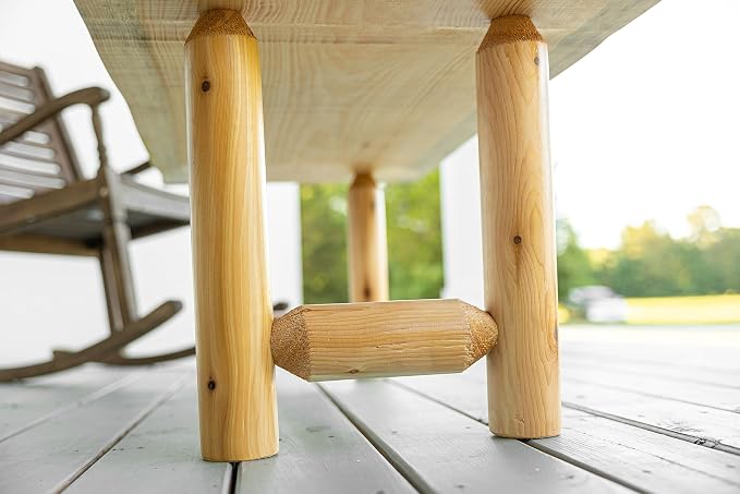 Live Edge Log Rustic Coffee Table - Image 4