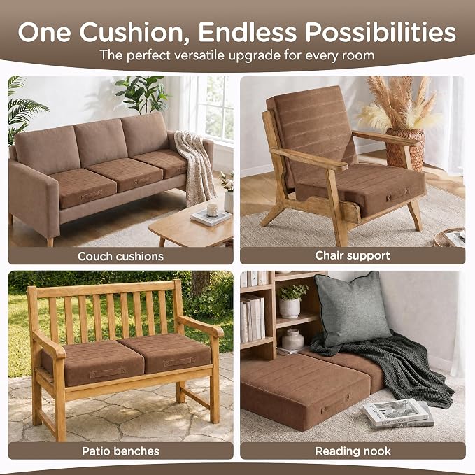 Codi Thick Replacement Couch Cushions, Upholstery Foam - Image 6