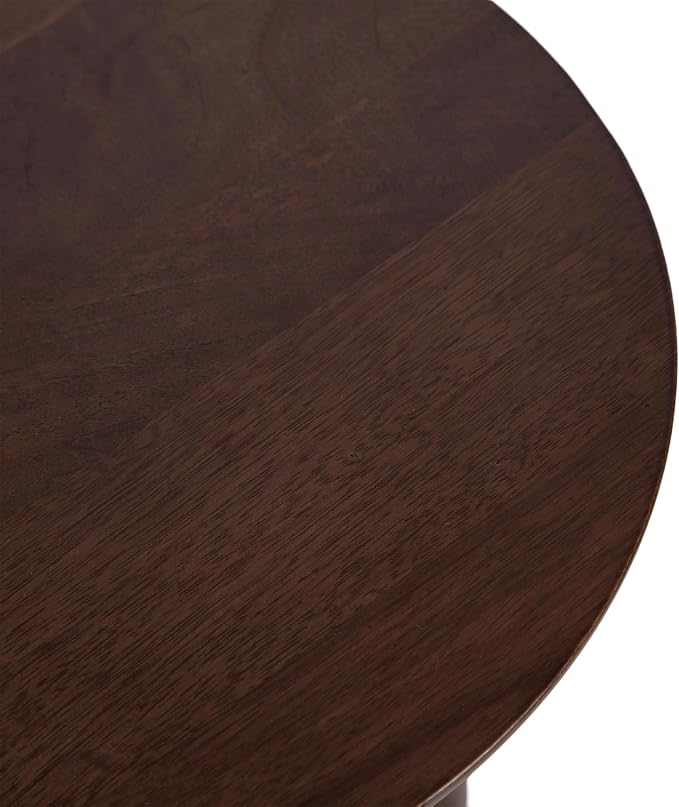 Kate and Laurel Gierson Modern Wooden Round Side Table; 12 x 12 x 22; Dark - Image 9