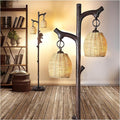 Scenekoy 68" High Farmhouse Rustic Country Cottage Floor Lamp Tree Trunk Faux by SCENEKOY