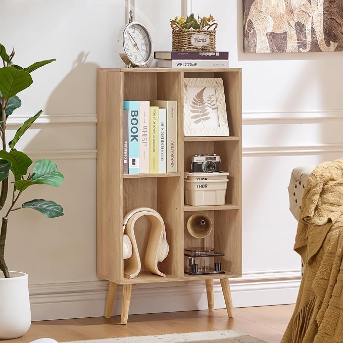 LEYAOYAO 5 Cube Bookshelf 3-Tier Bookcase - Image 7