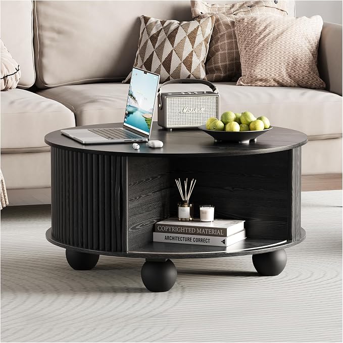 SULIVES Round Coffee Table - Image 7