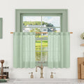 LAMIT Linen Curtains 30 Inch Length by LAMIT