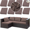 Outdoor Cushion Covers Set, Replacement by SUKAIKEQA