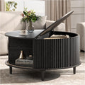 JOINICE, 31.5" Fluted Center Table by Joinice