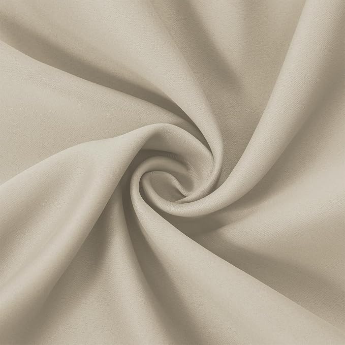 LEMOMO Light Beige Thermal Blackout Curtains/38 x 54 Inch/Set of 2 Panels Room - Image 5