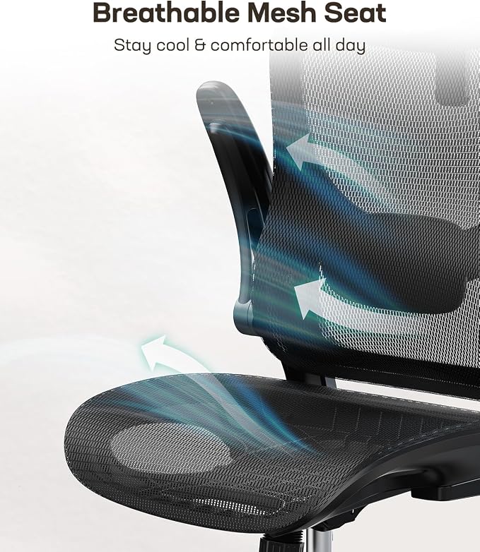 Marsail Ergonomic Mesh Office Chair High Back Home Office Desk Chair - Image 6
