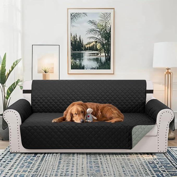 Reversible 4 Seater Sofa Cover 91 Inch Large Couch Cover Furniture Protector - Image 2