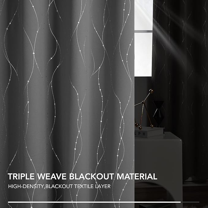 Deconovo Kitchen Curtains, Short Blackout Drapes 42 x 54 Inch, Thermal - Image 5