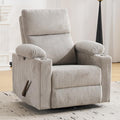 Swivel Rocker Recliner with Adjustable Armrests, Rocking Nursery Chair with by Rhevoy