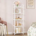 Hzuaneri Bookcase Bookshelf, Tempered Glass Bookshelves, Slim Shelving Unit by Hzuaneri