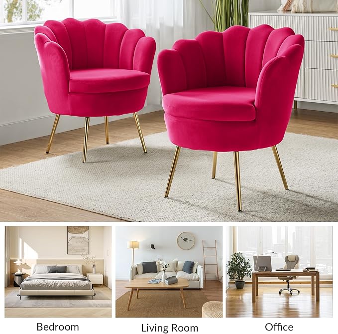 HULALA HOME Modern Velvet Accent Chair - Image 7