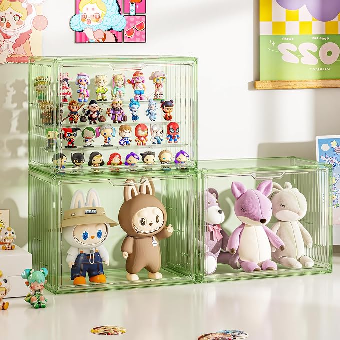 Clear Green Acrylic Figure Display Case - Image 2