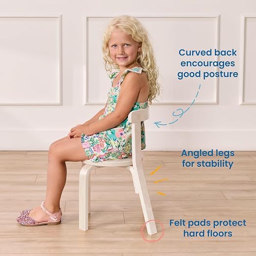 ECR4Kids Bentwood Table and Curved Back Chair Set, Kids Furniture - Image 4