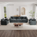 mikibama Luxury 3 Piece Sofa Set, 2 Pieces of Single Sofa and 1 Piece of 3 by Mikibama
