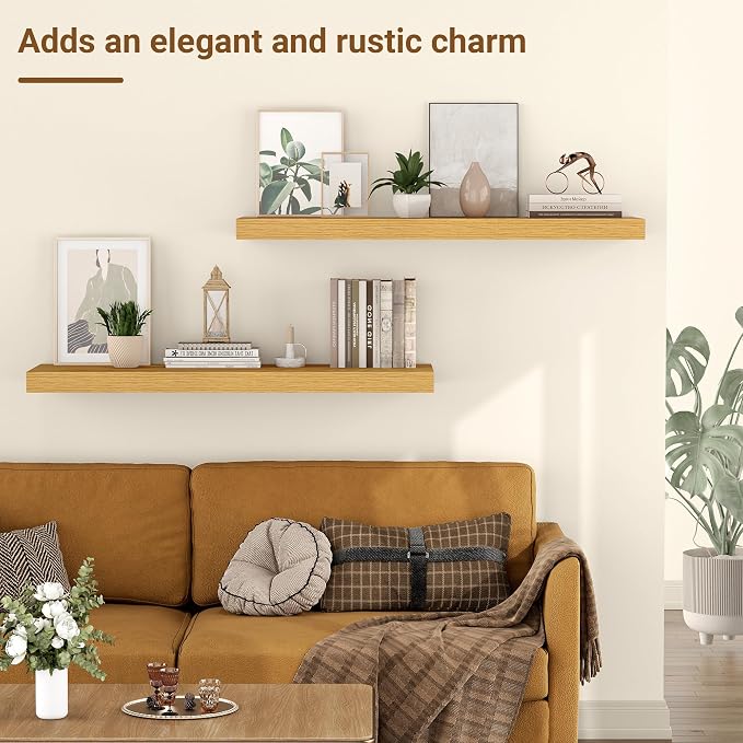 24 Inch Floating Shelves, 12 Inch Deep Floating Shelves - Image 5