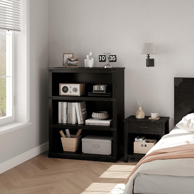 GarveeHome 5 Tier Farmhouse Bookcase, 67.4" Tall Book Shelf - Image 2