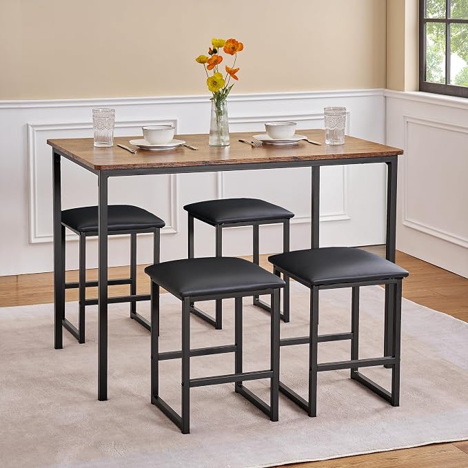 VECELO Kitchen Table and Chairs - Image 3
