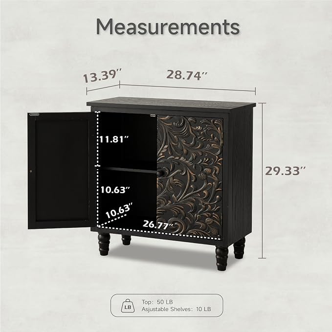2 Door Farmhouse Storage Cabinet X 2P - Image 3