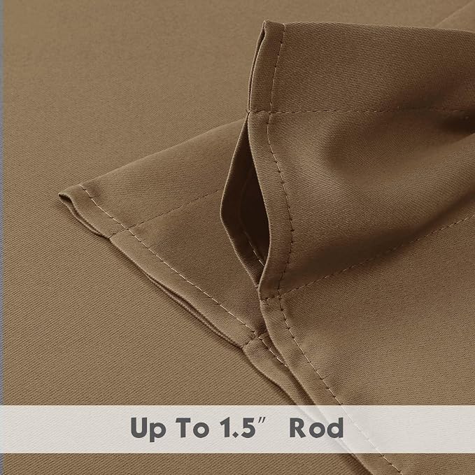 Chyhomenyc Taupe Blackout Valances - Image 6
