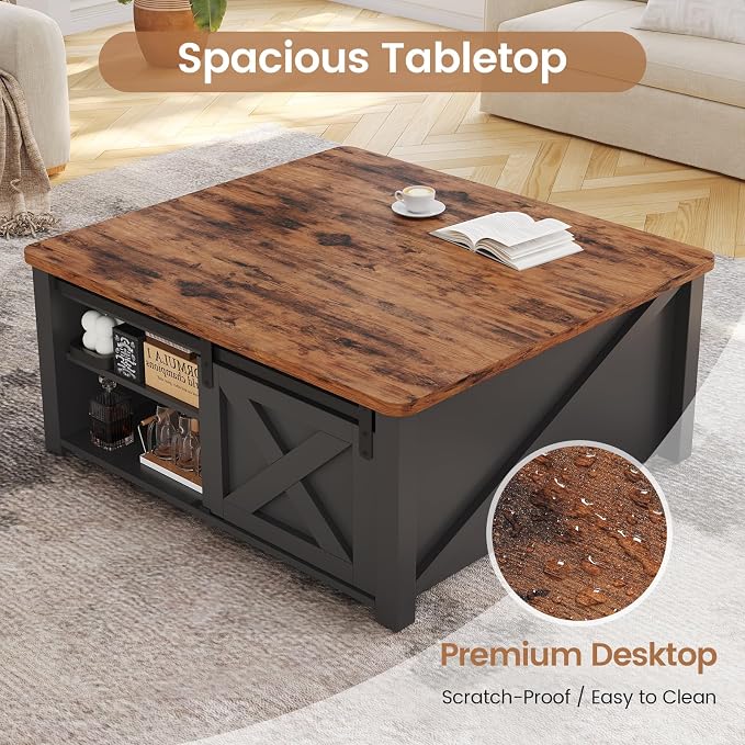 SEDETA 31.5" Lift Top Coffee Table - Image 5