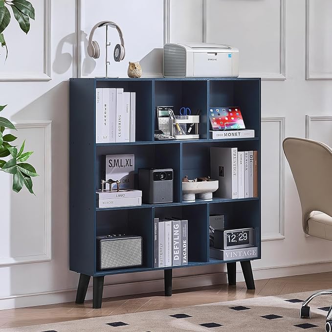 LEYAOYAO 8 Cube Bookshelf, 3 Tier Bookcase by LEYAOYAO-Findtheshiningpointofyourideallife%EF%BC%81