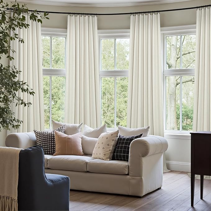 100 Percent Blackout Sliding Glass Door Curtains 120 Inches Long 2 Panels 10 - Image 7