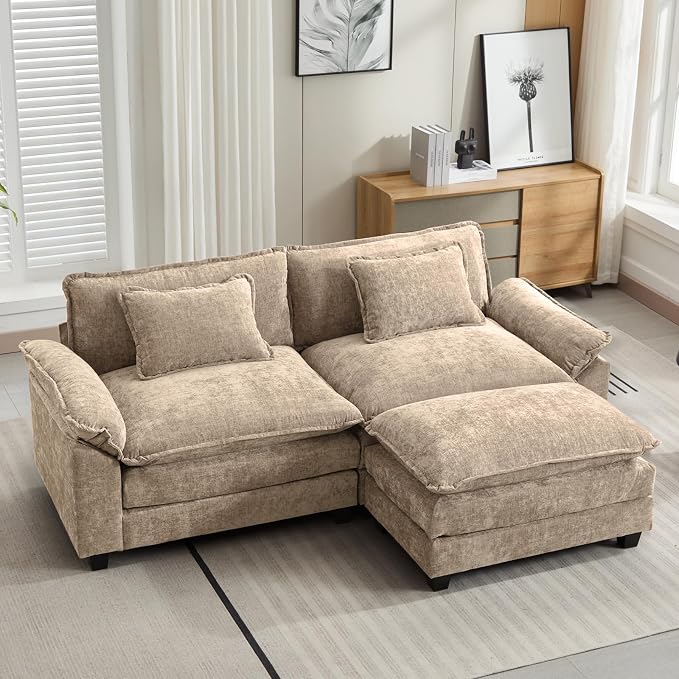 Oprisen 86" Modular Sectional Sofa, Comfy Cloud Couch Sectional Sofa by Oprisen