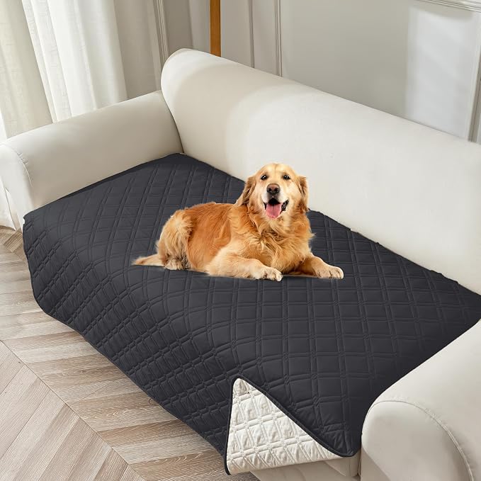Genina Waterproof Couch Cover, Washable Anti-Slip 67 inch Sofa Covers by Genina