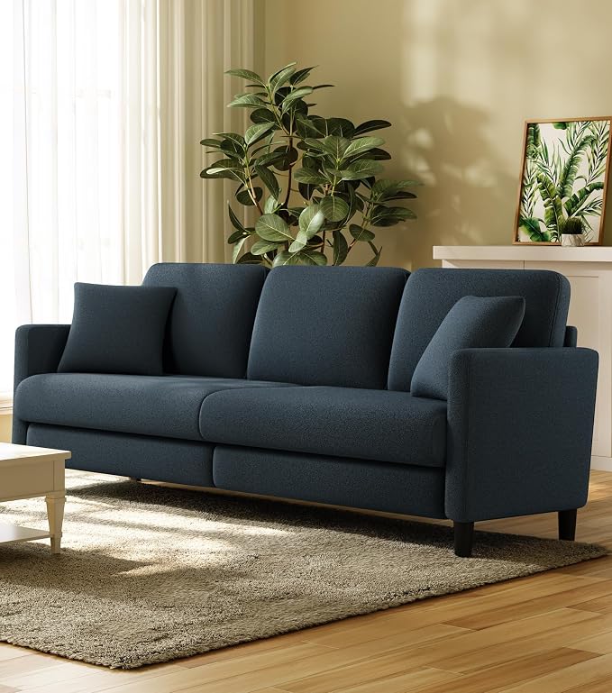 Welzona 83" Couches for Living Room, Teddy Sofa Couch, Comfy Sofas for Living - Image 7