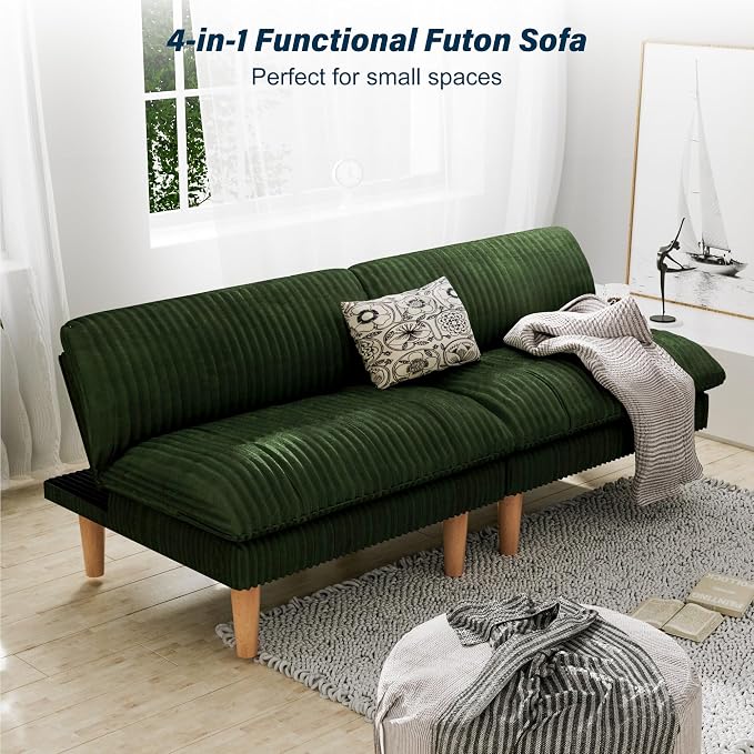 Ribilake 69" Futon Sofa Bed, 4 in 1 Multi-Function Couch Sleeper - Image 8