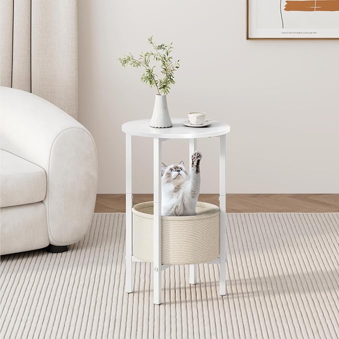 Vagusicc Round Side Table End Table - Image 5