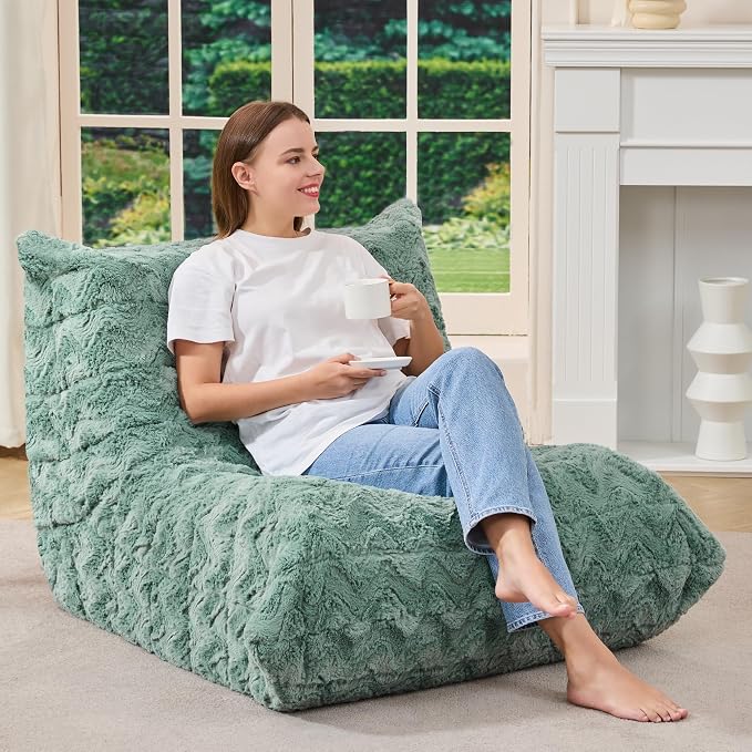 Bean Bag Chairs for Adults Giant Bean Bag Chair Memory Foam BeanBag Chair Bean - Image 3