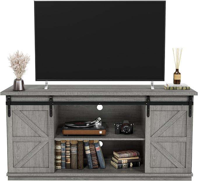 JUMMICO TV Stand for 65 Inch TV, Entertainment Center by JUMMICO