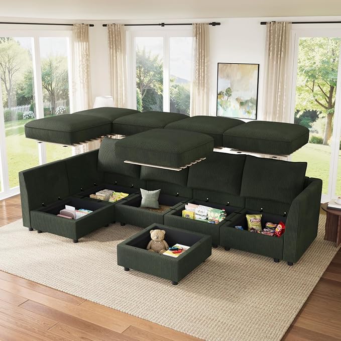 HONBAY Modular Sectional Sofa L Shaped Sectional Couch - Image 3