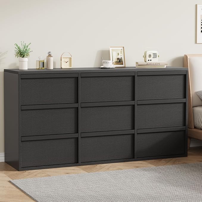 Garvee 9 Dresser for Bedroom, 58.7" Wide Dresser, Freestanding Horizontal Drawer - Image 6