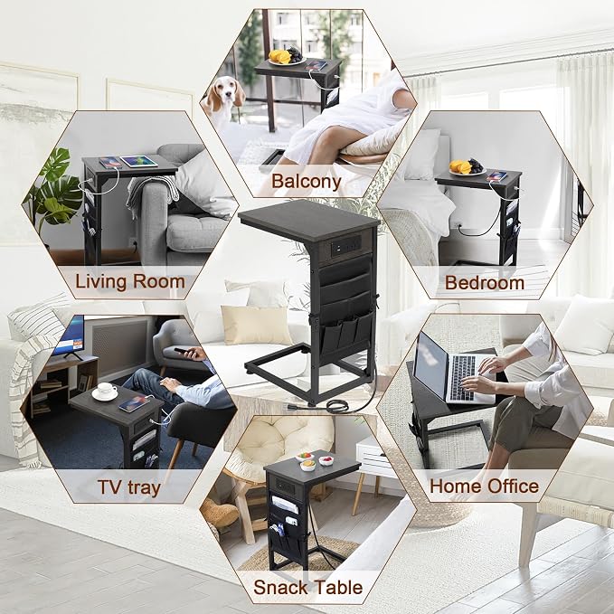 AMHANCIBLE C Shaped End Table - Image 9