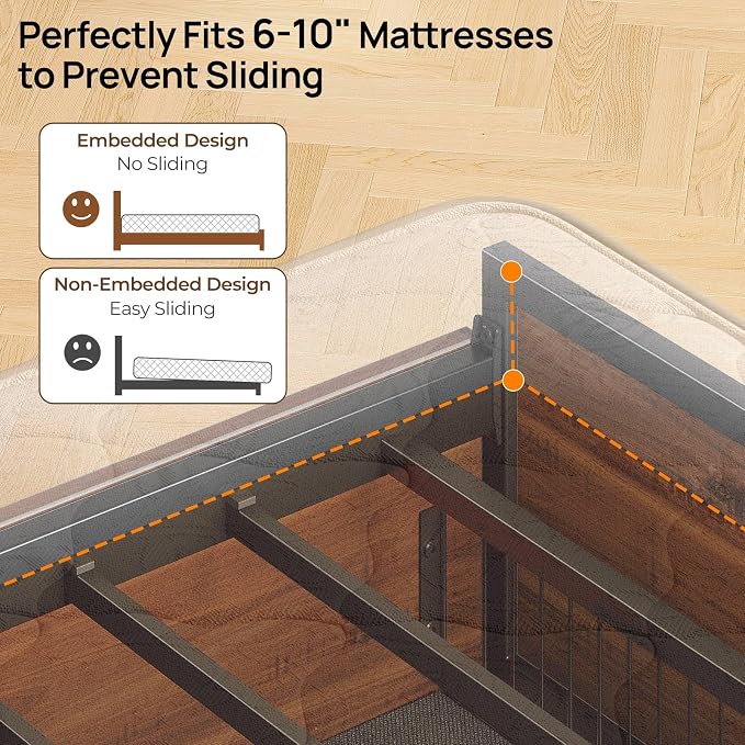 Rolanstar Full Size Bed Frame - Image 5