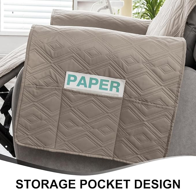 Genina Waterproof Recliner Chair Covers - Image 5