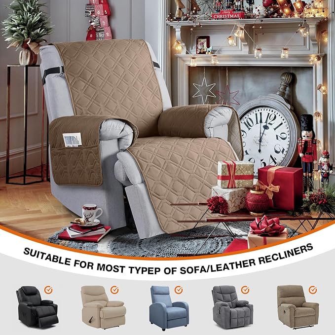 VANSOFY 100% Waterproof Recliner Chair Covers, Recliner Cover Non-Slip Dog - Image 4