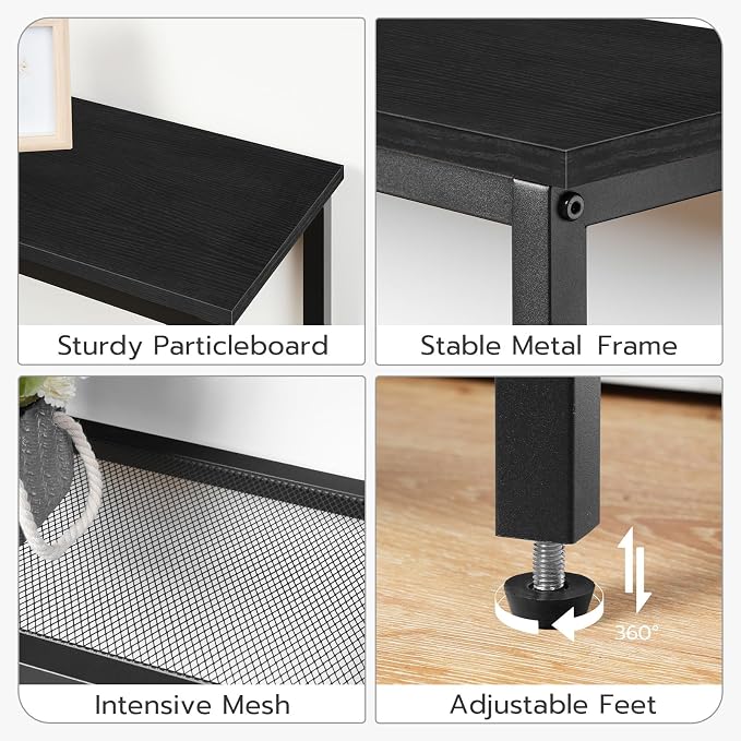 HOOBRO 29.5" Narrow Console Table, 3 Tier Entryway Table - Image 7