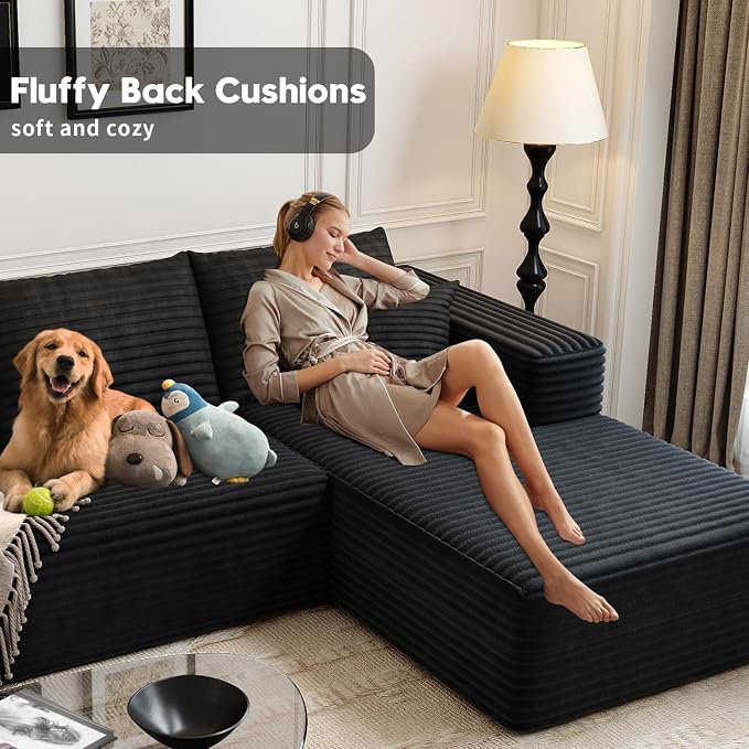 107.5" Cloud Modular Sectional Sofa Couch - Image 7