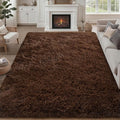 Fluffy Area Rugs 9x12 Living Room Bedroom: Ultra Soft Shag Rug Upgrade Non-Slip by Luxturiy