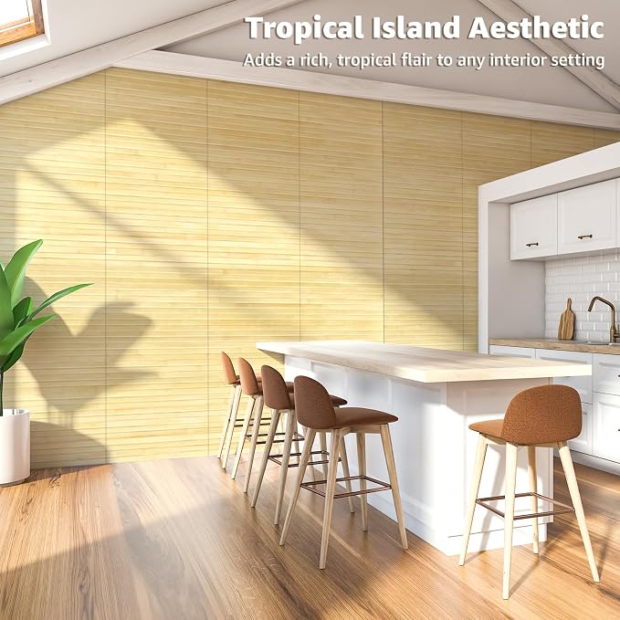 Art3d Natural Bamboo Wall Panel - Image 2