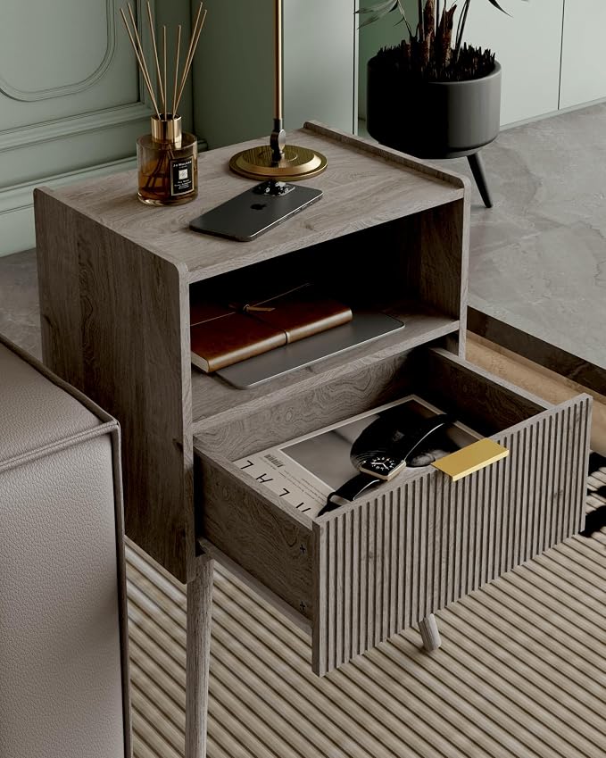 Veegle Nightstand, Modern Bedside Table - Image 4