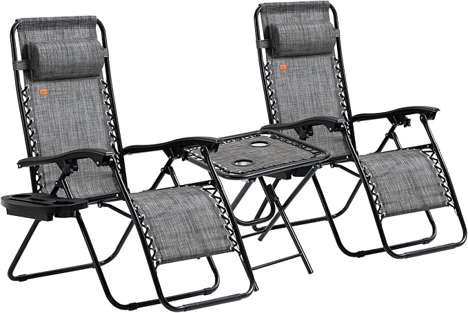 Outsunny Zero Gravity Chair Set by Outsunny