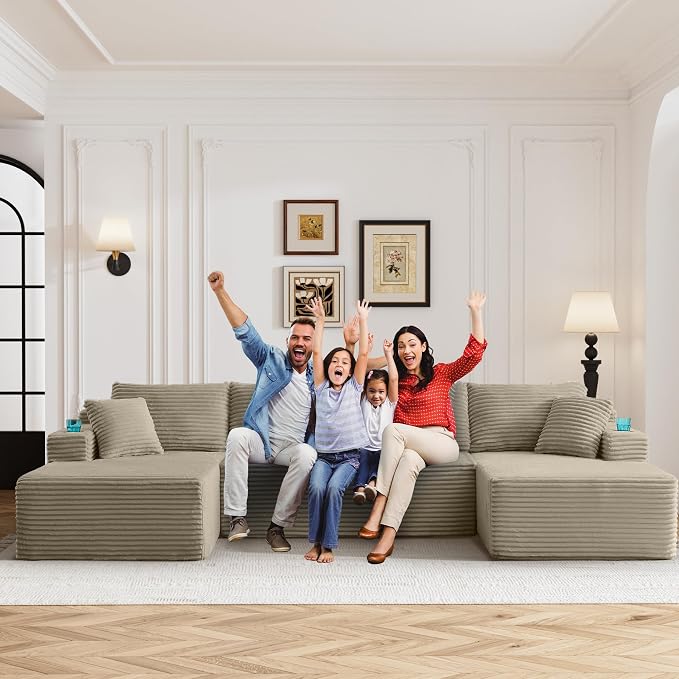 133" Oversized Cloud Boneless Sofa Couch - Image 7