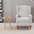 Coffee Table & Armchair Set, High-Back Wingback Chair by KTRolster