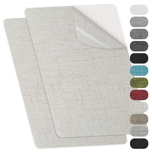 Self-Adhesive Fabric Repair Patches, Large Size 8X11 inch Linen Furniture by TXSN